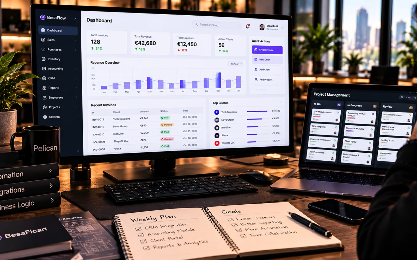 ERP solutions and agency project planning